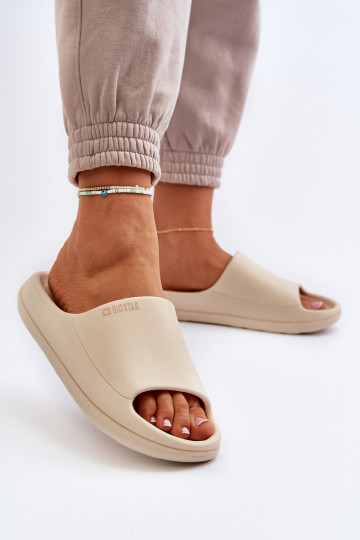 Gaisma sieviešu čības Big Star NN274A040 smilšu krāsas