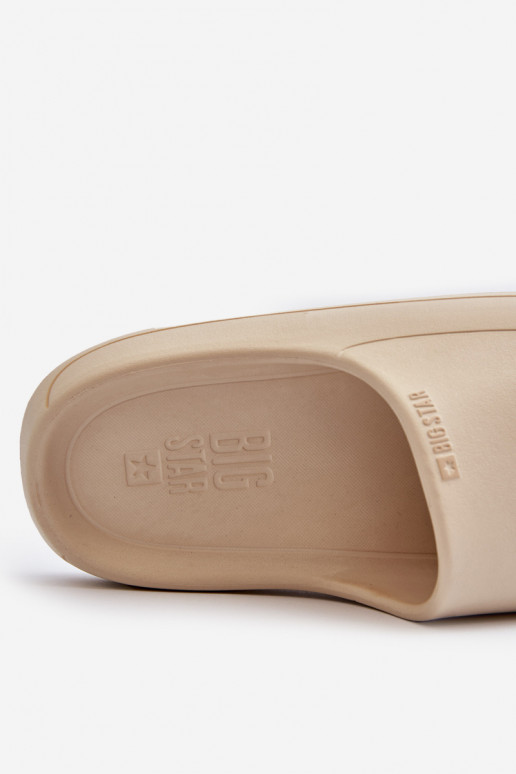 Gaisma sieviešu čības Big Star NN274A040 smilšu krāsas