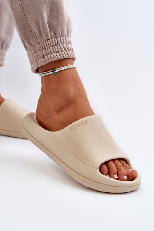 Gaisma sieviešu čības Big Star NN274A040 smilšu krāsas