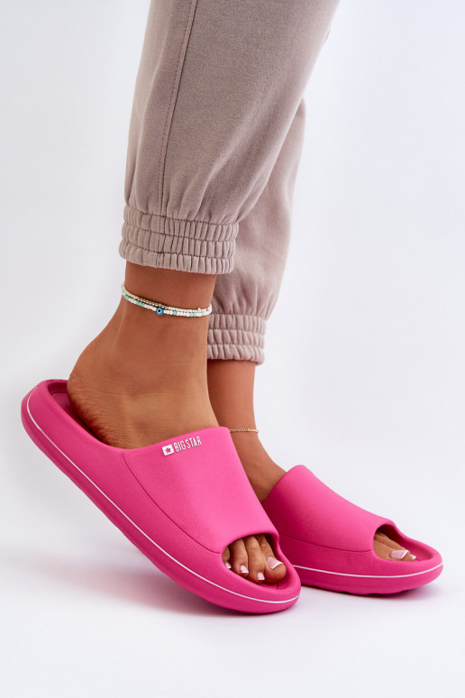 Gaisma sieviešu čības Big Star NN274A041 rozā krāsas