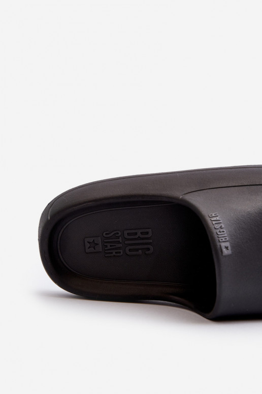 Gaisma sieviešu čības Big Star NN274A042 melnas krāsas