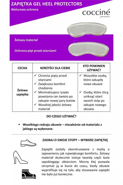 Coccine Gel Heel Protectors papēžu aizsargi