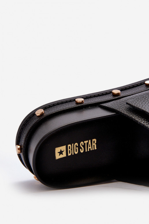 sieviešu čības ar platformu Big Star NN27402 melnas krāsas