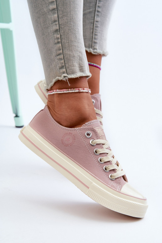 Zems sieviešu puszābaki Big Star NN274270 Rozā krāsas