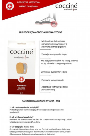 COCCINE ORTHO DAN zolītes Ieslēgts Ostrogi PiętoIne 2
