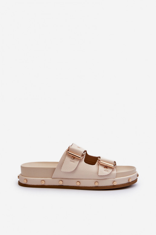 sieviešu čības ar platformu Big Star NN274083 smilšu krāsas