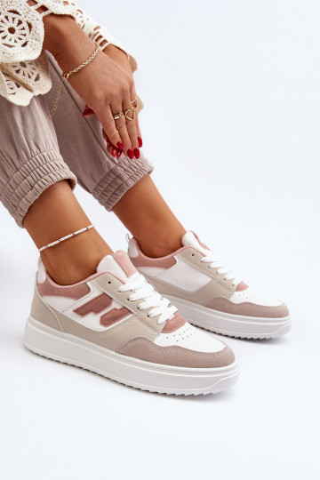 Sieviešu zemais Sneakers modeļa apavi smilšu krāsas Regines 2