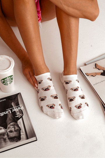 Zeķes Sieviešu BaInełniane IN Mopsy Ecru