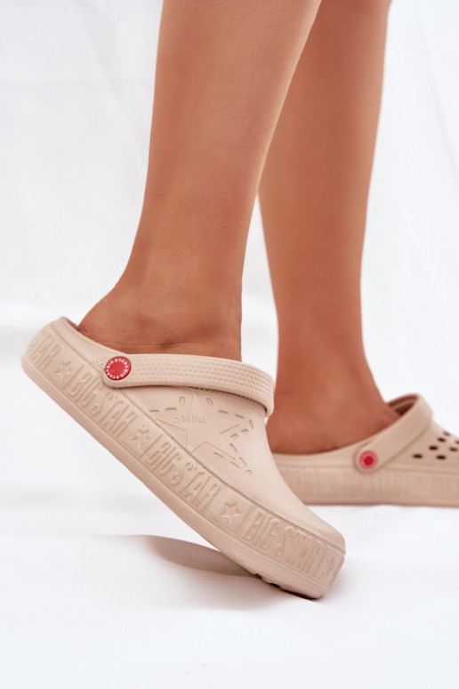 Sieviešu Vieglas čības Big Star II275012 smilšu krāsas Sieviešu Vieglas čības Big Star II275012 smilšu krāsas