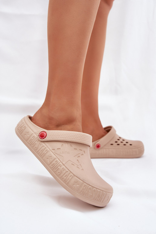 Sieviešu Vieglas čības Big Star II275012 smilšu krāsas Sieviešu Vieglas čības Big Star II275012 smilšu krāsas