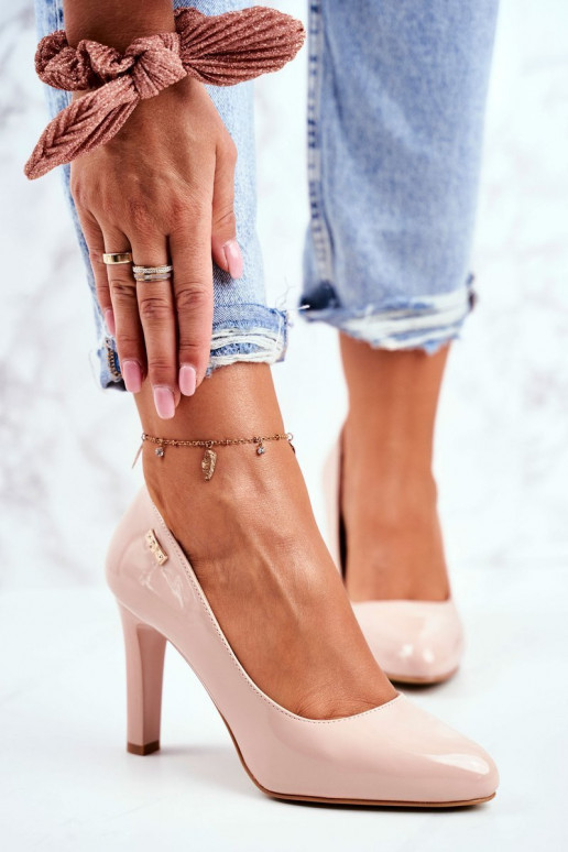 Kurpes Sieviešu Sergio Leone Laque ar papēdi smilšu krāsas Campbell