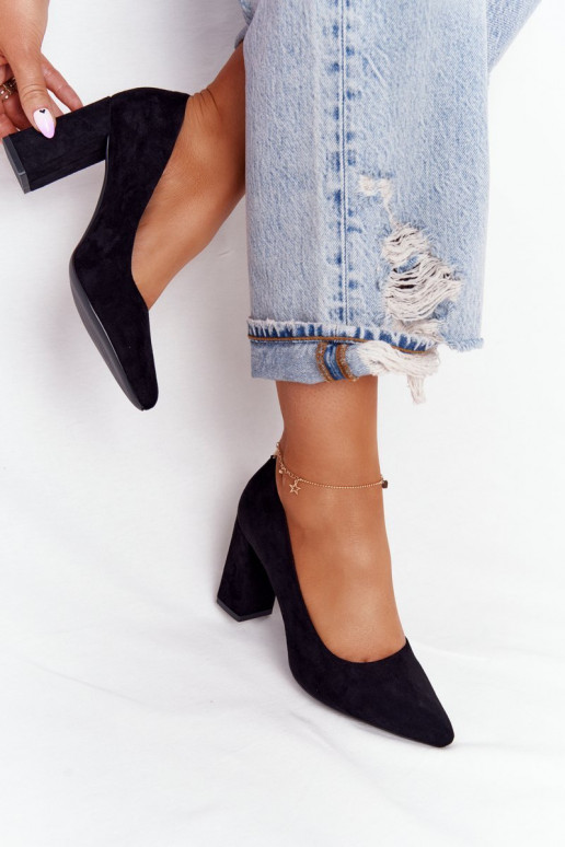 Kurpes ar papēdi Sergio Leone PB216 melnas krāsas