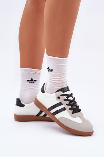 sporta apavi ar līdzenu zoli Sporta apavi Sieviešu Baltas-melnas krāsas Loredis 2