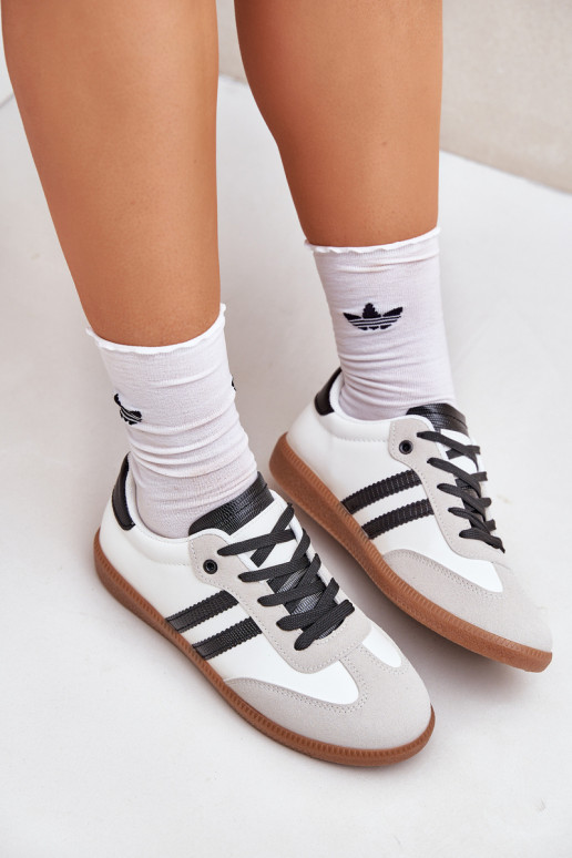 sporta apavi ar līdzenu zoli Sporta apavi Sieviešu Baltas-melnas krāsas Loredis