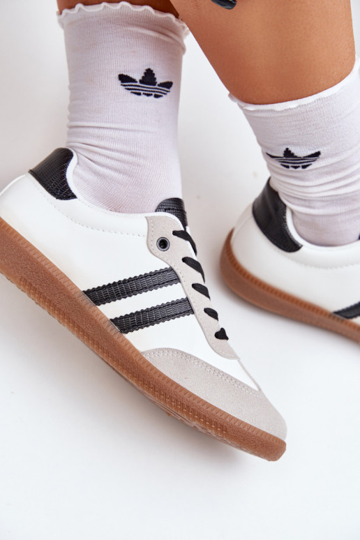 sporta apavi ar līdzenu zoli Sporta apavi Sieviešu Baltas-melnas krāsas Loredis