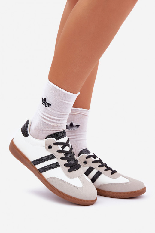 sporta apavi ar līdzenu zoli Sporta apavi Sieviešu Baltas-melnas krāsas Loredis