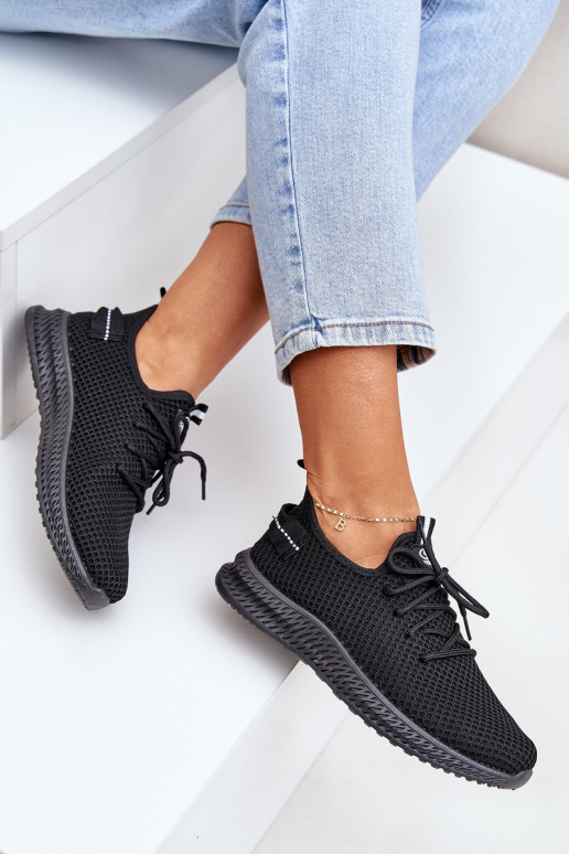 Tīkls Paslīdēt uz sporta apavi Sieviešu melnas krāsas Harice