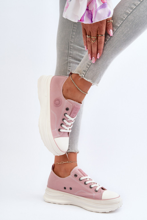 Sieviešu apavi Uz masīvas zoles Big Star NN274129 Rozā krāsas