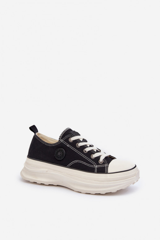 Sieviešu apavi Uz masīvas zoles Big Star NN274125 melnas krāsas Sieviešu apavi Uz masīvas zoles Big Star NN274125 melnas krāsas