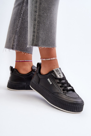 Sneakers modeļa apavi Sieviešu ar platformu Big Star NN274255 melnas krāsas 2