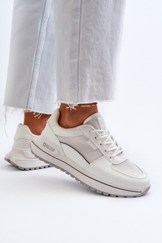 Sneakers modeļa apavi Sieviešu Big Star NN274A089 baltas krāsas Sneakers modeļa apavi Sieviešu Big Star NN274A089 baltas krāsas