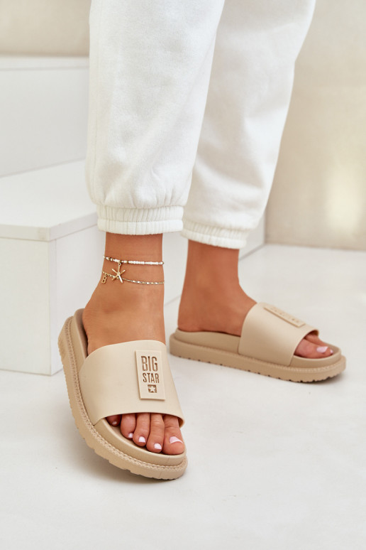 sieviešu čības Big Star LL274A210 smilšu krāsas