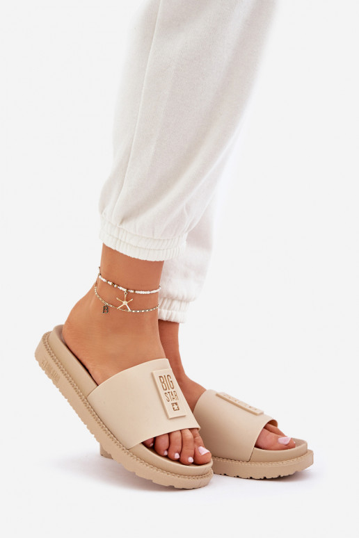 sieviešu čības Big Star LL274A210 smilšu krāsas