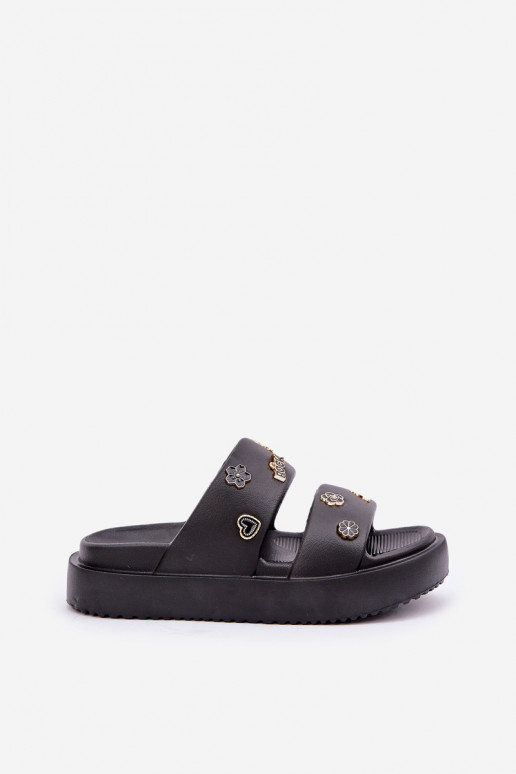 Vieglas čības uz pirksta sieviešu čības Z Przypinkami melnas krāsas Ravanala