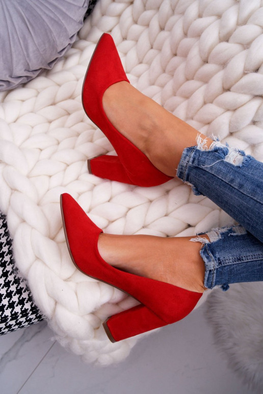 Augstpapēžu kurpes sarkanas krāsas Florena Augstpapēžu kurpes sarkanas krāsas Florena