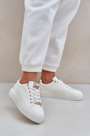 Sieviešu sneaker stila apavi Big Star NN274211 baltā krāsā
