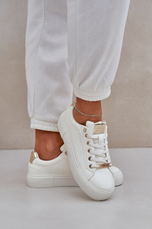 Sieviešu Sneakers modeļa apavi Big Star NN274211 baltas krāsas Sieviešu Sneakers modeļa apavi Big Star NN274211 baltas krāsas