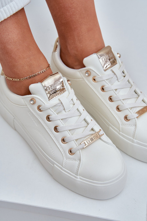 Sieviešu Sneakers modeļa apavi Big Star NN274211 baltas krāsas Sieviešu Sneakers modeļa apavi Big Star NN274211 baltas krāsas