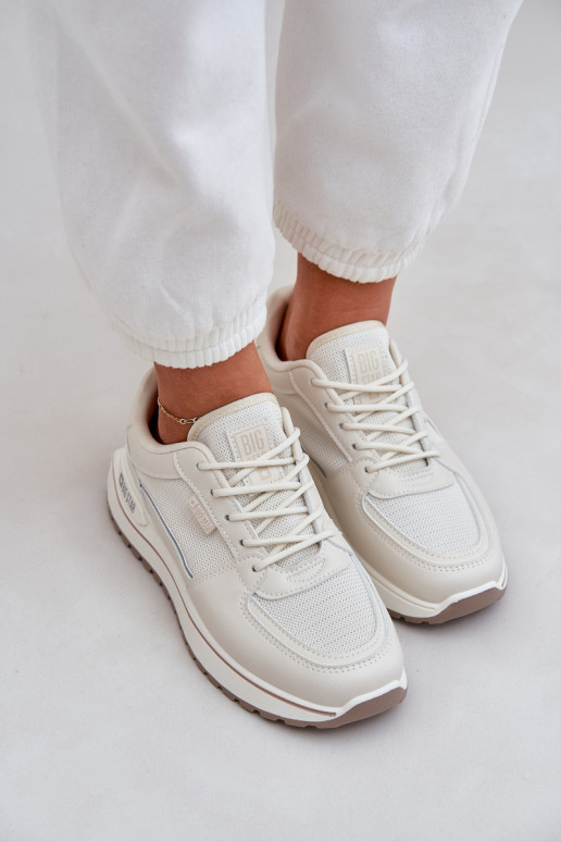 Sneakers modeļa apavi Sieviešu Big Star NN274A088 Ziloņkaula krāsas Sneakers modeļa apavi Sieviešu Big Star NN274A088 Ziloņkaula krāsas