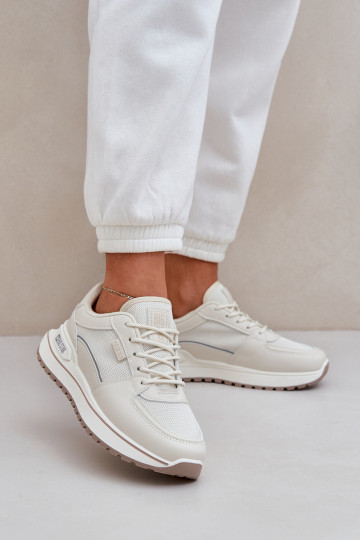 Sneakers modeļa apavi Sieviešu Big Star NN274A088 Ziloņkaula krāsas 2