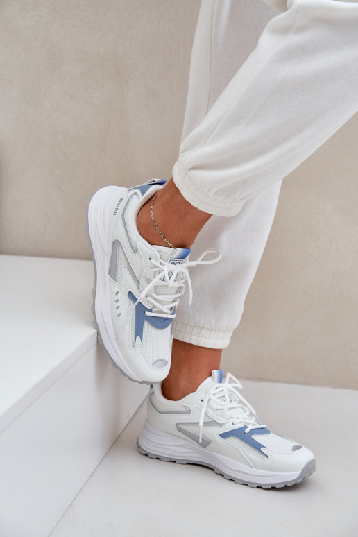 sporta apavi Sieviešu Big Star NN274A094 HI-POLY SYSTEM Baltas-Zilas krāsas sporta apavi Sieviešu Big Star NN274A094 HI-POLY SYSTEM Baltas-Zilas krāsas