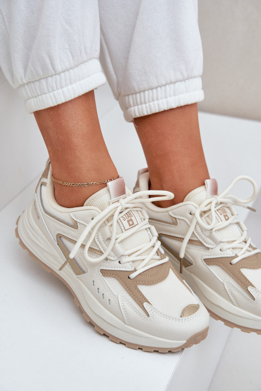 sporta apavi Sieviešu Big Star NN274A096 HI-POLY SYSTEM smilšu krāsas sporta apavi Sieviešu Big Star NN274A096 HI-POLY SYSTEM smilšu krāsas