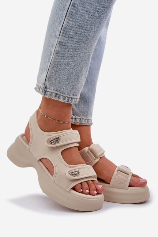 Auduma Vieglas basenes ar platformu Ziloņkaula krāsas Deniffia Auduma Vieglas basenes ar platformu Ziloņkaula krāsas Deniffia