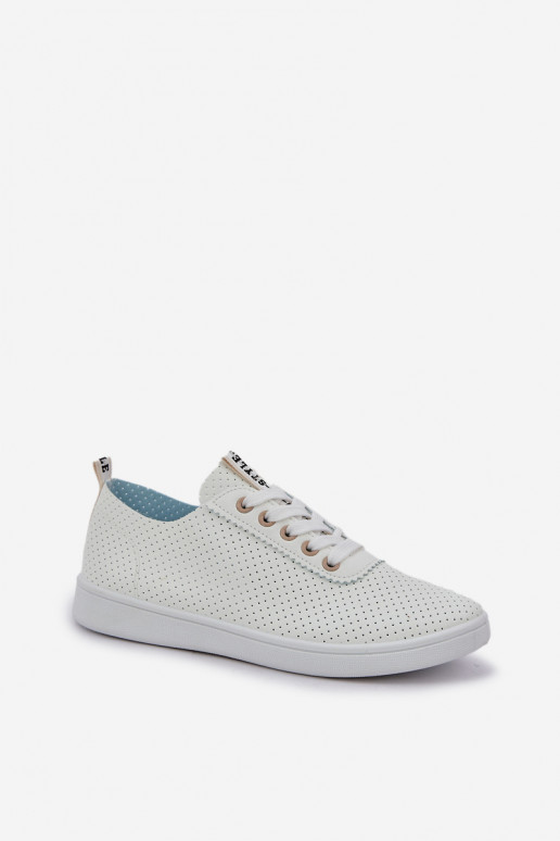 Šņorējami ažūra ikdienas apavi Ziloņkaula krāsas Carinel Šņorējami ažūra ikdienas apavi Ziloņkaula krāsas Carinel