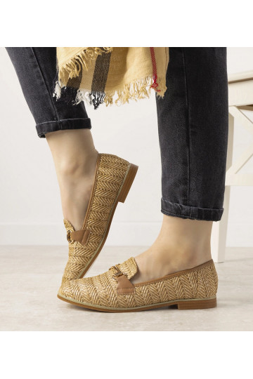 Kamieļu pīti mokasīni ar... 2