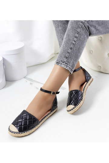 Melnās Faiza espadrilas