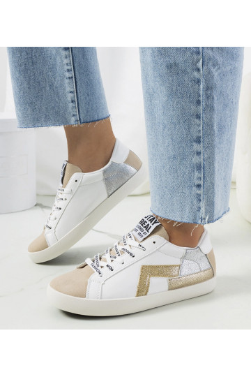 Amaal baltas spīdīgas kedas