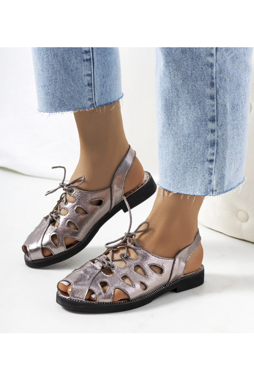 Pelēkas Vlis šņorējamās sandales