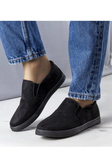 Melnas eko-zamšādas kedas...