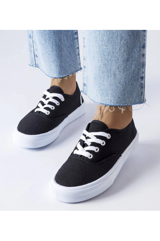 Melnas Fantina auduma kedas