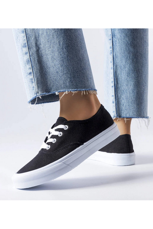 Melnas Fantina auduma kedas