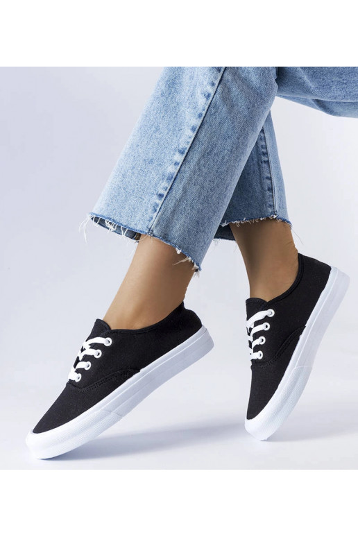 Melnas Fantina auduma kedas