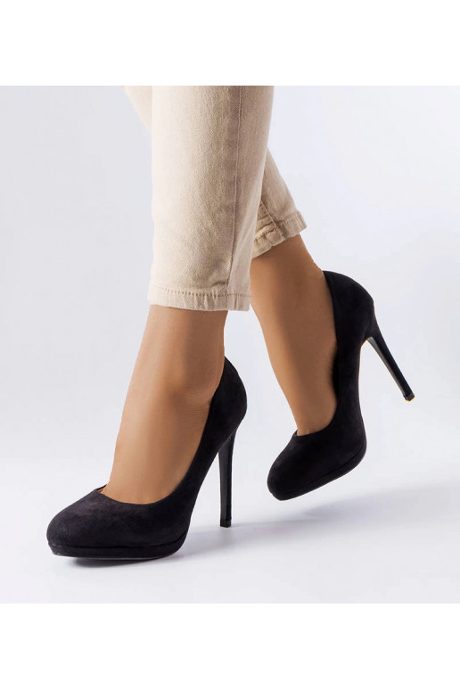 Bazinet melnas eko-zamšādas sūkņi