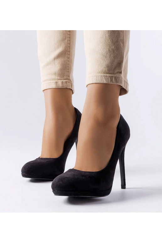 Bazinet melnas eko-zamšādas sūkņi