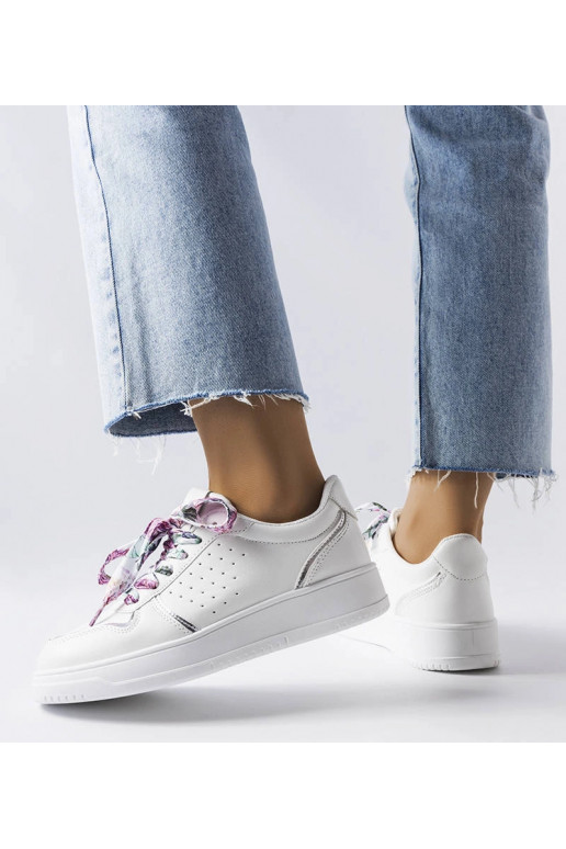 Baltas Pryor lentes piesietas kedas