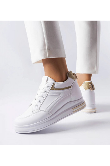 Baltas kedas ar mirdzošiem...